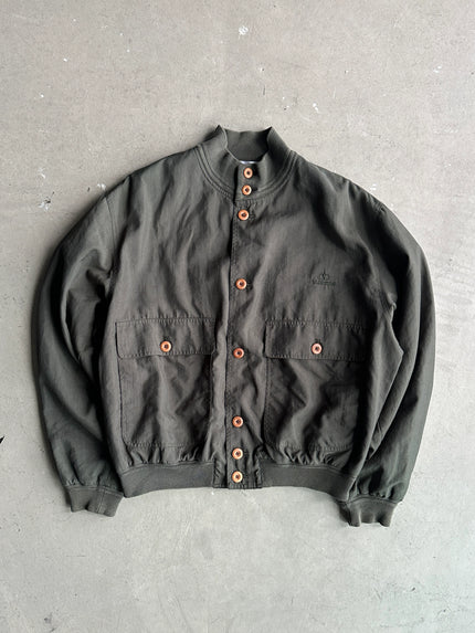 VALENTINO - 1990s NYLON BUTTONED BOMBER JACKET