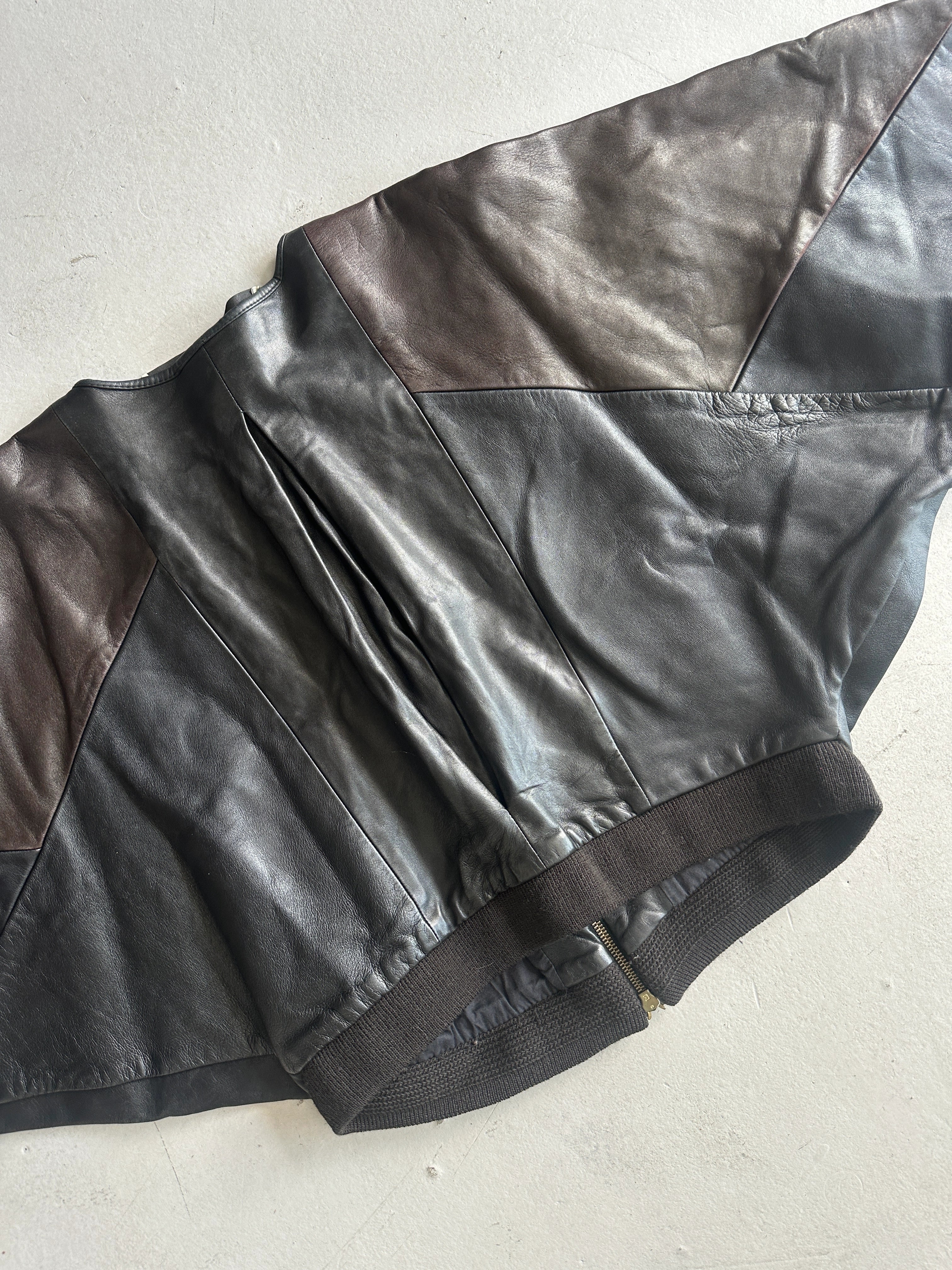 SIMONE SAUVAGE - 2000s BOXY FIT LEATHER JACKET