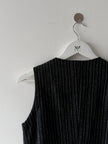 ISSEY MIYAKE HAI - 1980s PINSTRIPED VEST TOP