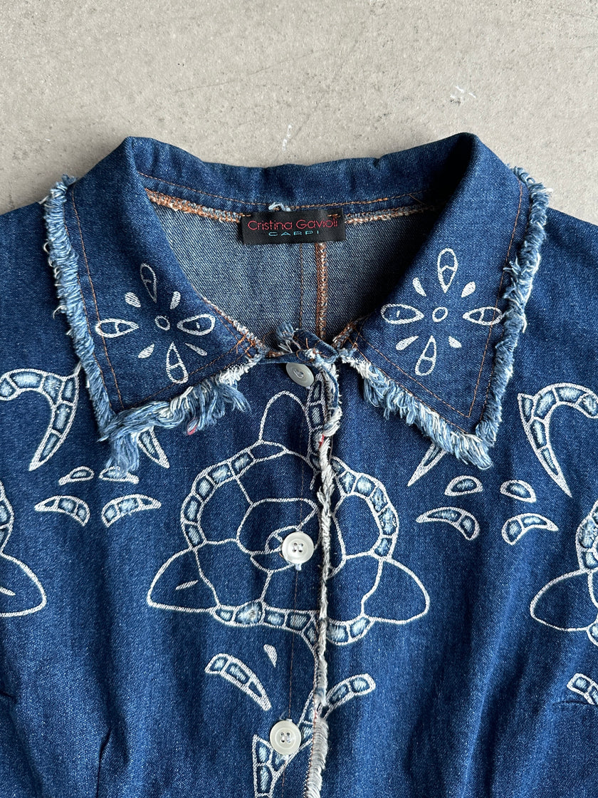 1990s DENIM VEST GILET