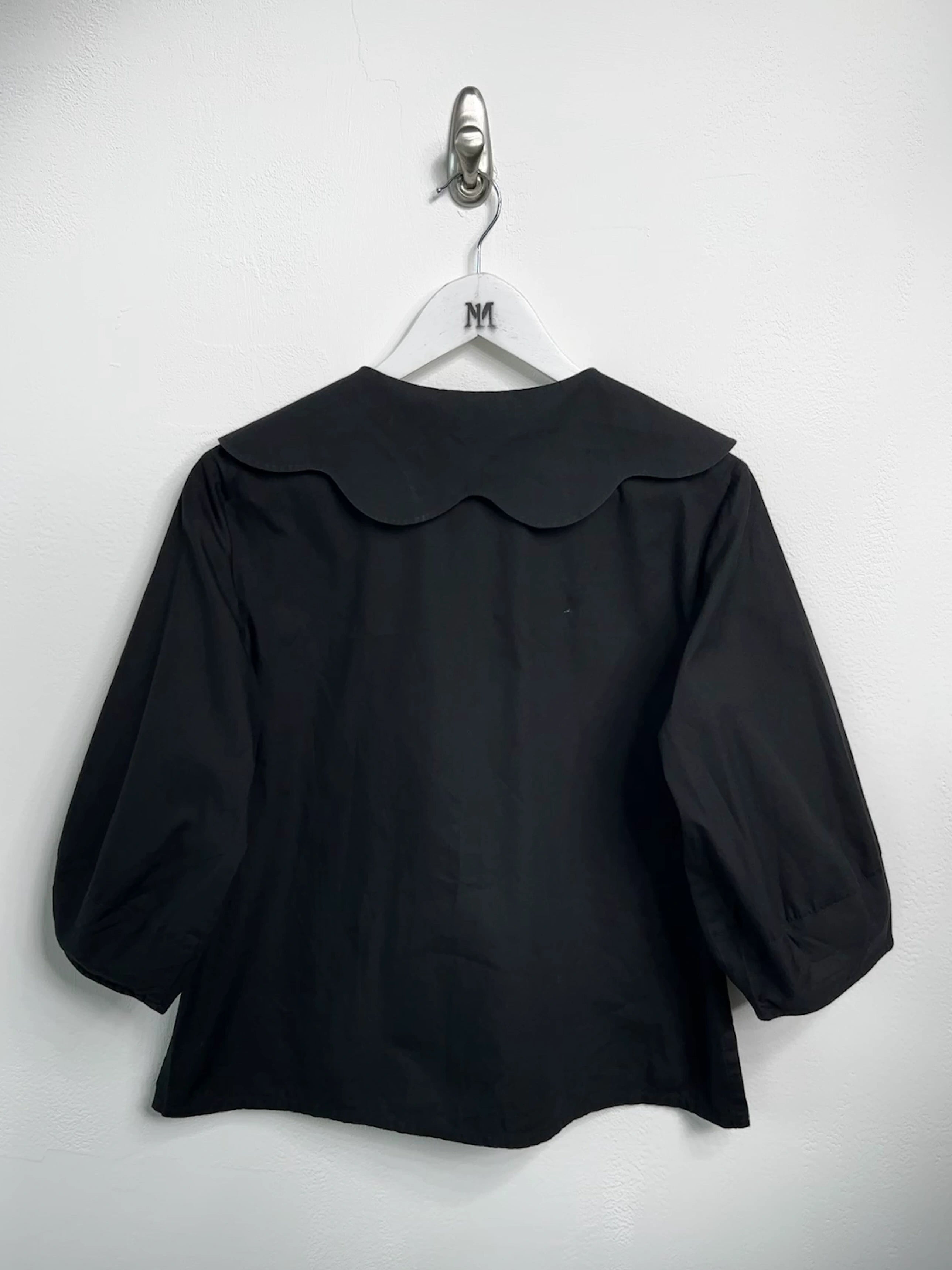 COMME DES GARÇONS - A/W 2020 BOXY FIT BUTTONED BLOUSE WITH OVERSIZED PETER PAN COLLAR