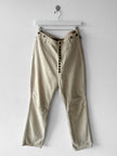 KAPITAL - 1990s LOW CROTCH  TROUSERS WITH WOVEN WAIST PANEL