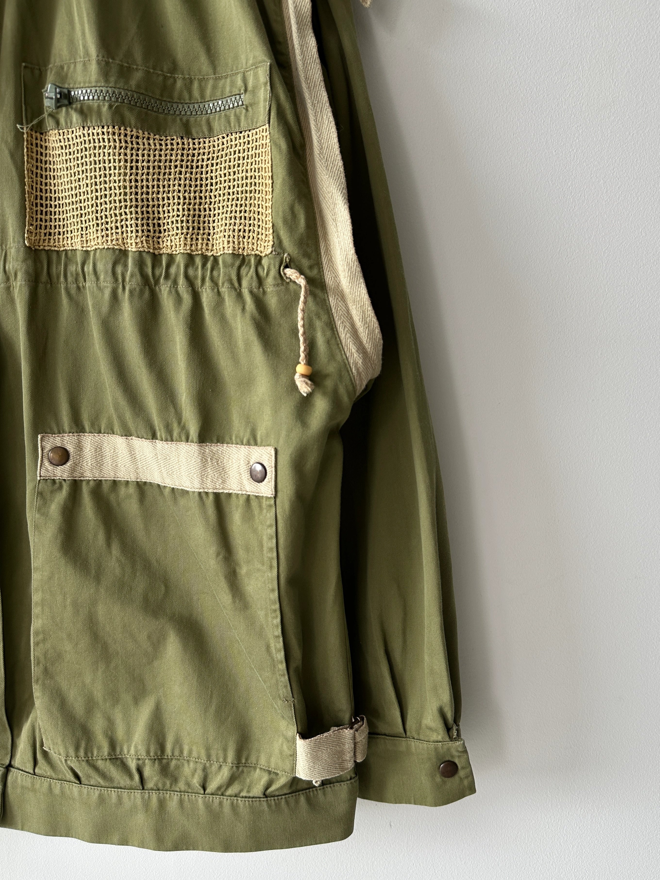 1980s UTILITY JACKET WITH DRAWCORDS DETAILS
