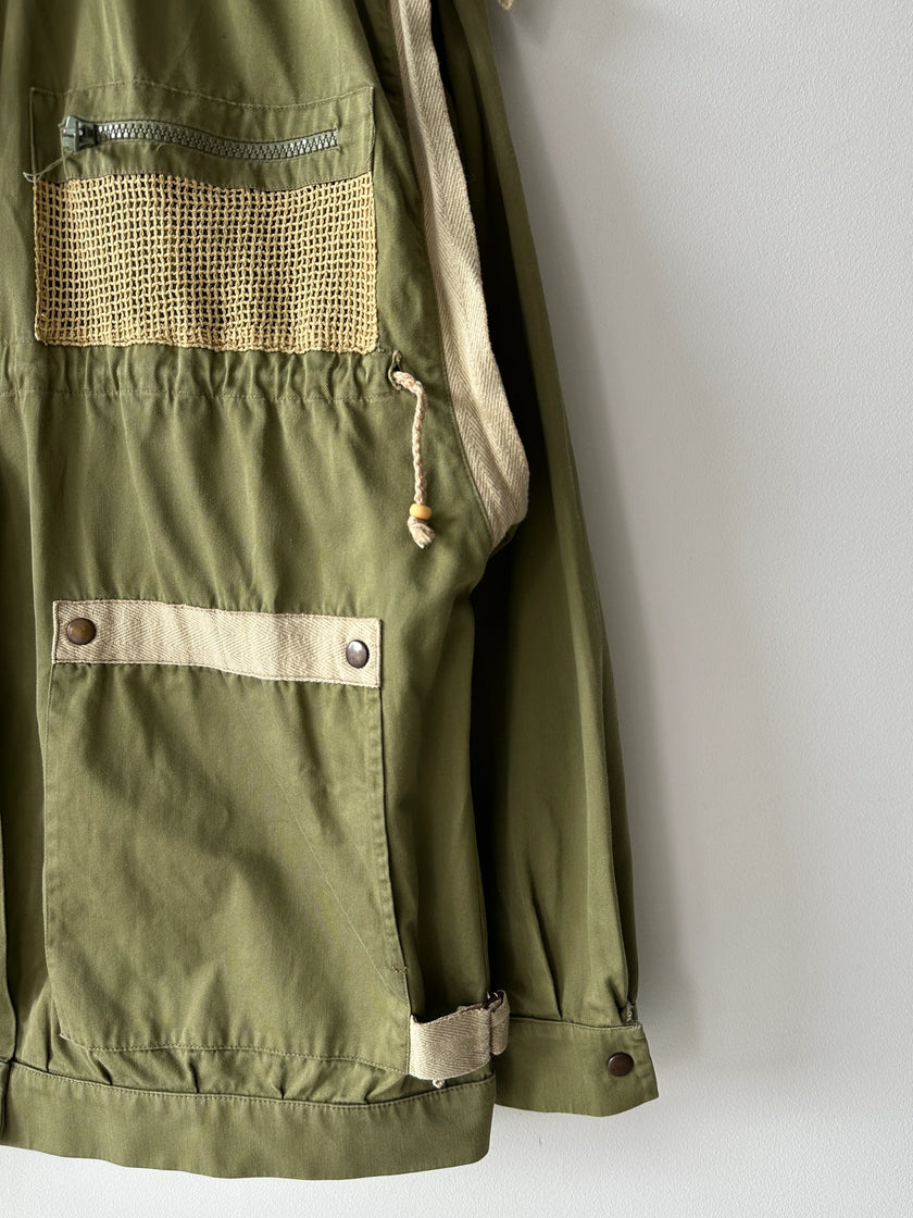 1980s UTILITY JACKET WITH DRAWCORDS DETAILS