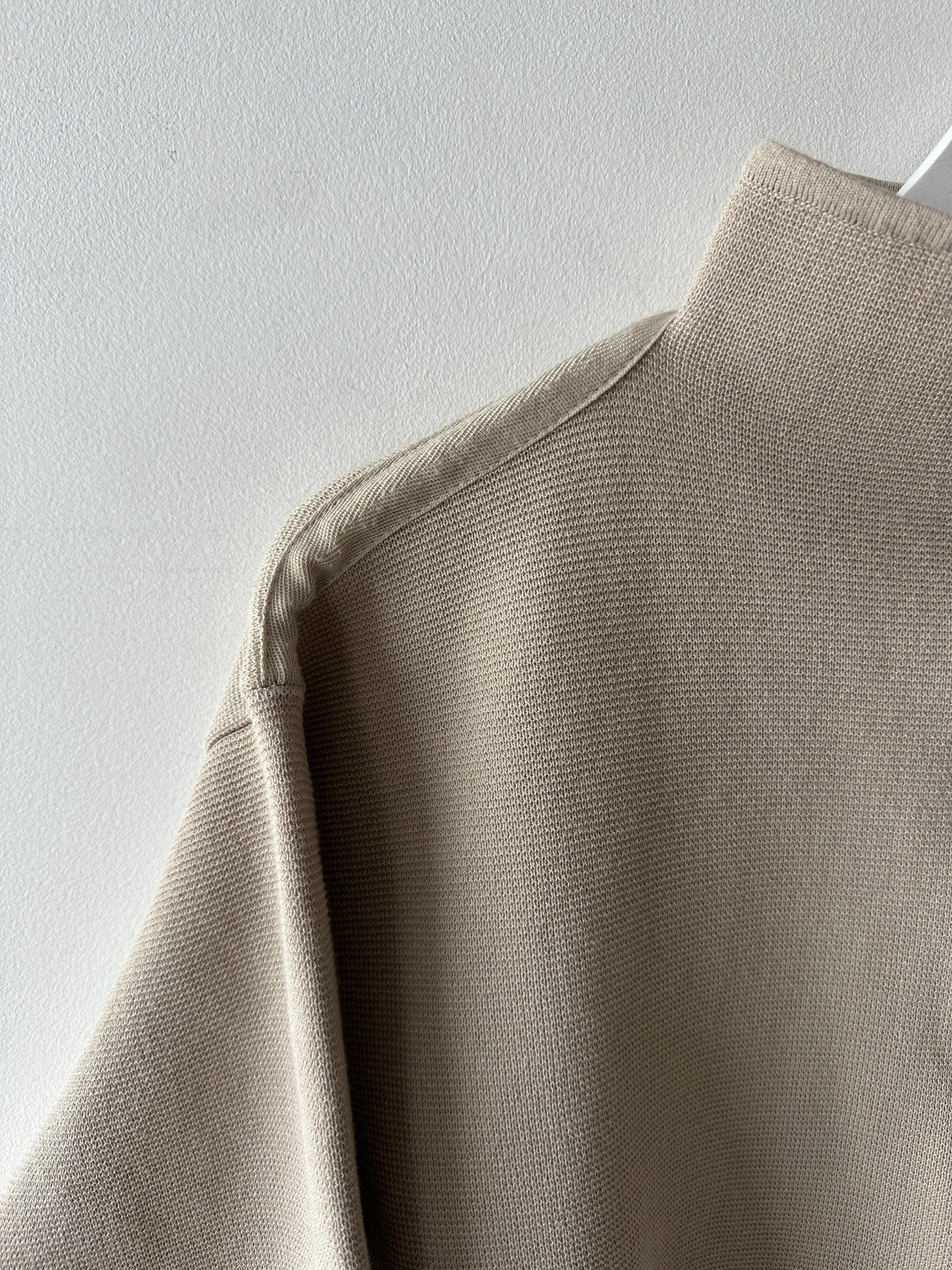 GIANFRANCO FERRÉ - 1990s TEXTURED KNIT CROP FIT PULLOVER