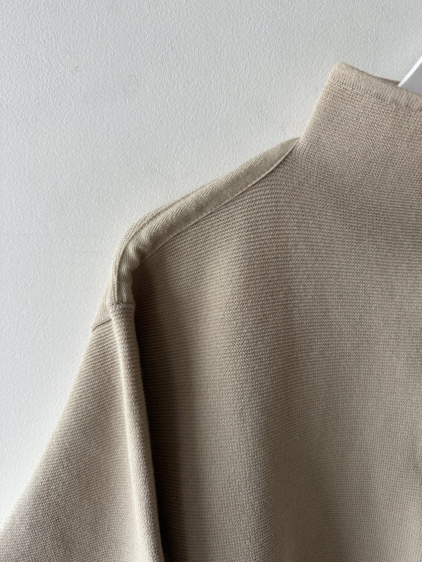 GIANFRANCO FERRÉ - 1990s TEXTURED KNIT CROP FIT PULLOVER