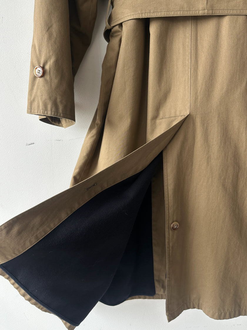 ITALIAN LABEL 1990s BELTED TRENCH COAT