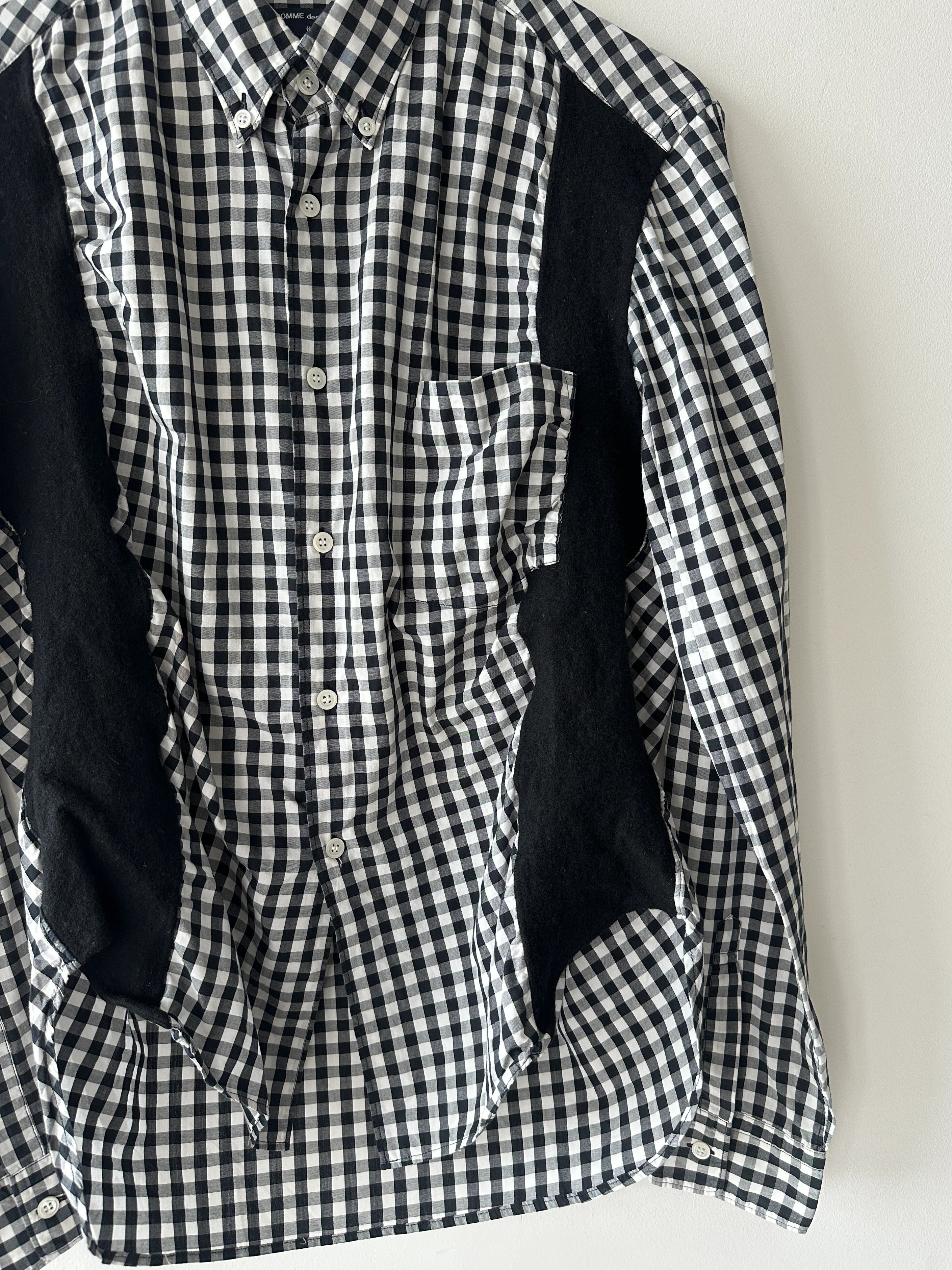 COMME DES GARÇONS HOMME - A/W 2008 RUCHED FRONT GINGHAM SHIRT