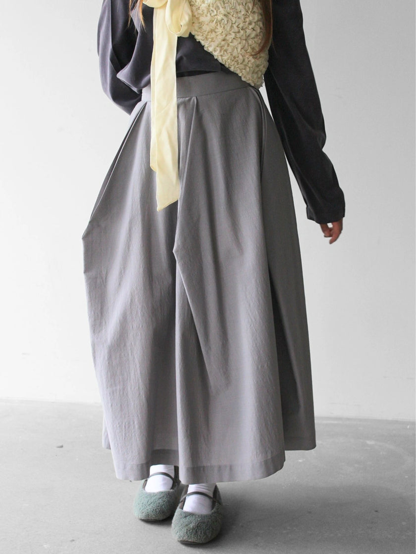 ISSEY MIYAKE - 1980s ARCHITECTURAL HIGH WAIST MAXI SKIRT