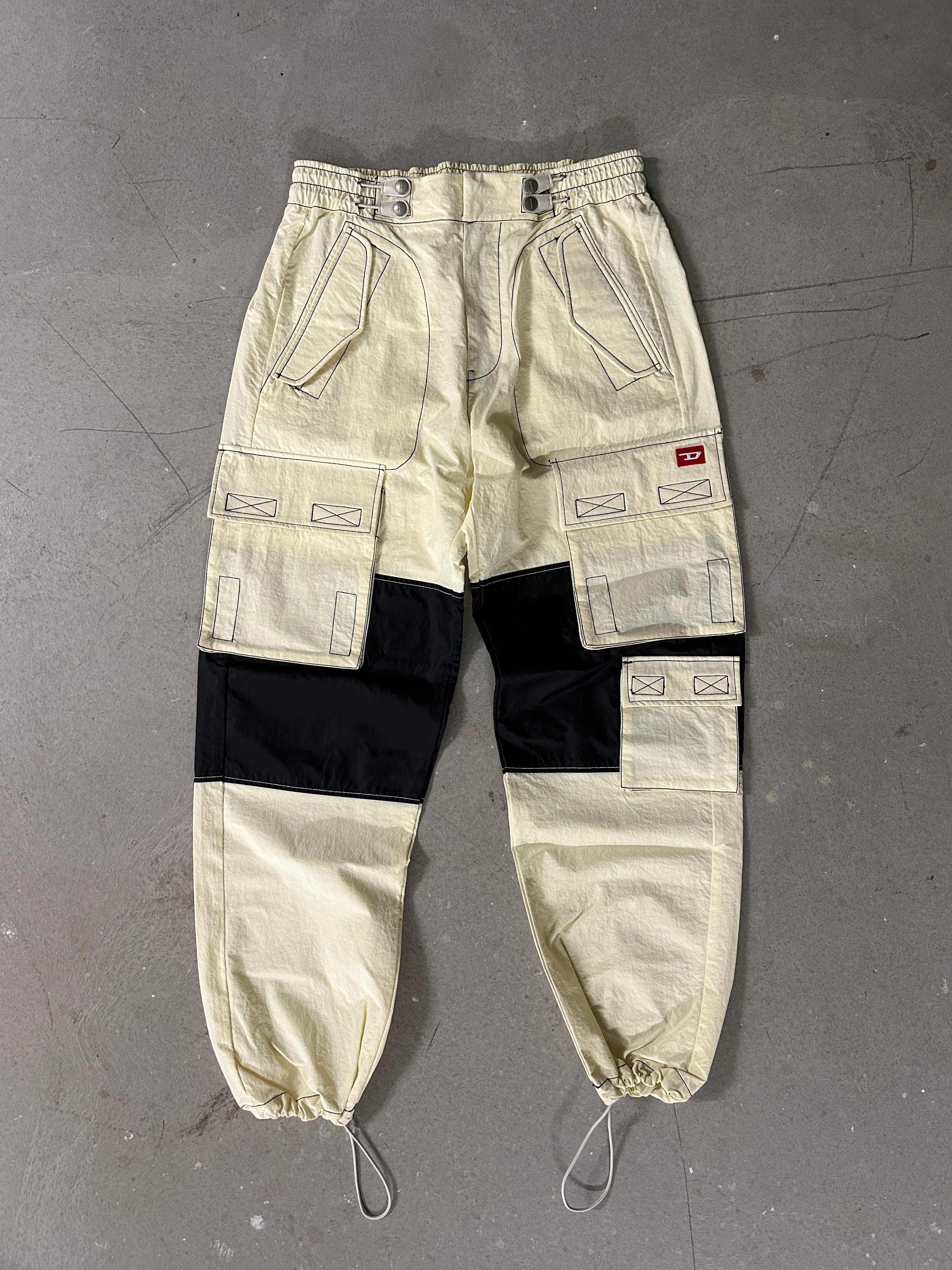 DIESEL- 2000s NYLON PANTS