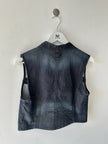 DIESEL - early 2000s DENIM VEST WITH ZIPPED DETAILS