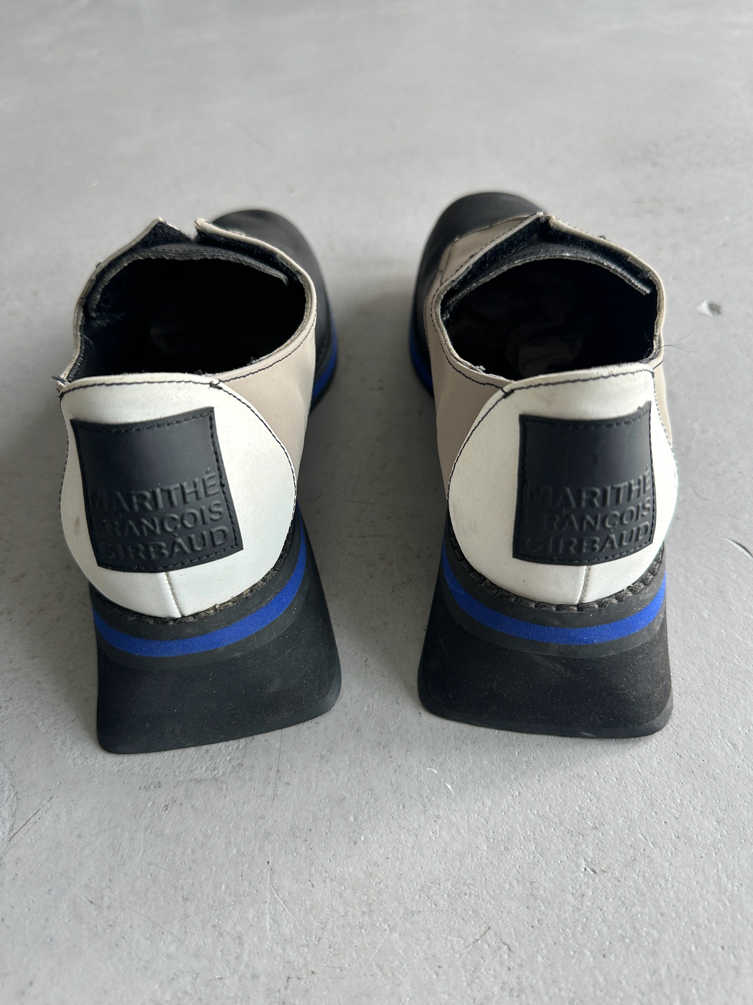 MARITHÉ + FRANÇOIS GIRBAUD - S/S 1998 SQUARE HEEL SLIP ON SHOES