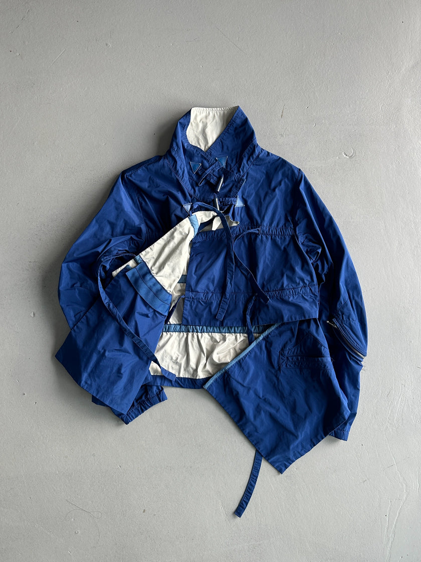 MARITHÉ + FRANÇOIS GIRBAUD - S/S 2013 FUNNEL NECK LAYERED LIGHT JACKET