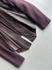SHARON WAUCHOB - 2000s LEATHER FRONT DRAPED BLAZER