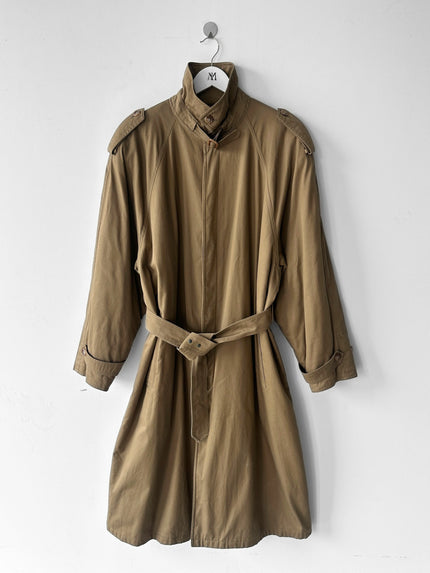 ITALIAN LABEL 1990s BELTED TRENCH COAT