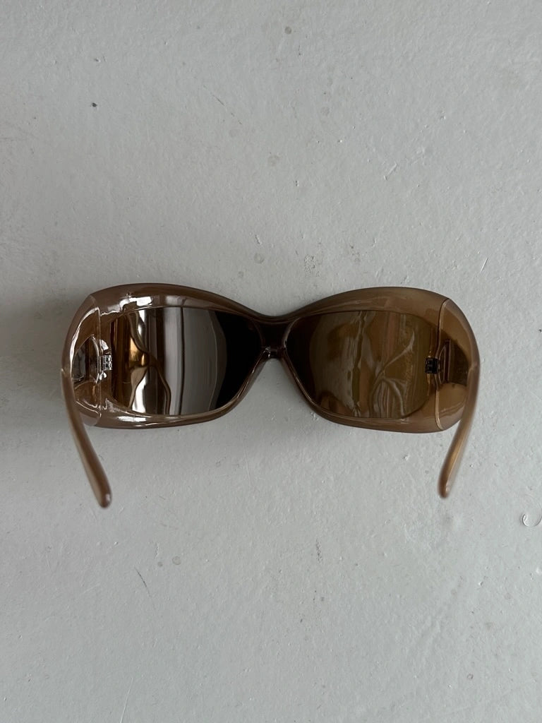 GIANFRANCO FERRÉ - 2000s OVERSIZED WRAPAROUND SUNGLASSES