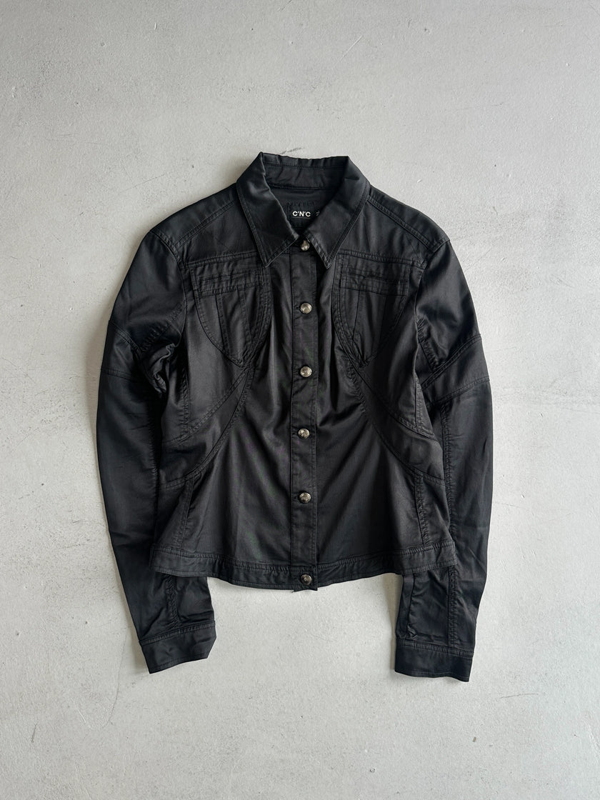 C’N’C COSTUME NATIONAL - 2000s SCULPTED PANELING JACKET
