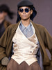ISSEY MIYAKE - F/W 1989 CROP FIT SCULPTURAL JACKET WITH DRAPED COLLAR