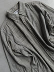 JAPANESE LABEL 1990s HOUNDSTOOTH AND PLAID LONG SLEEVE SHIRT