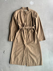 HERMÈS - 1970s MANDARIN COLLAR TRENCH COAT