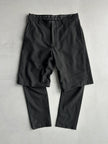 DANIELE ALESSANDRINI - early 2000s LAYERED BERMUDA CROPPED TROUSERS