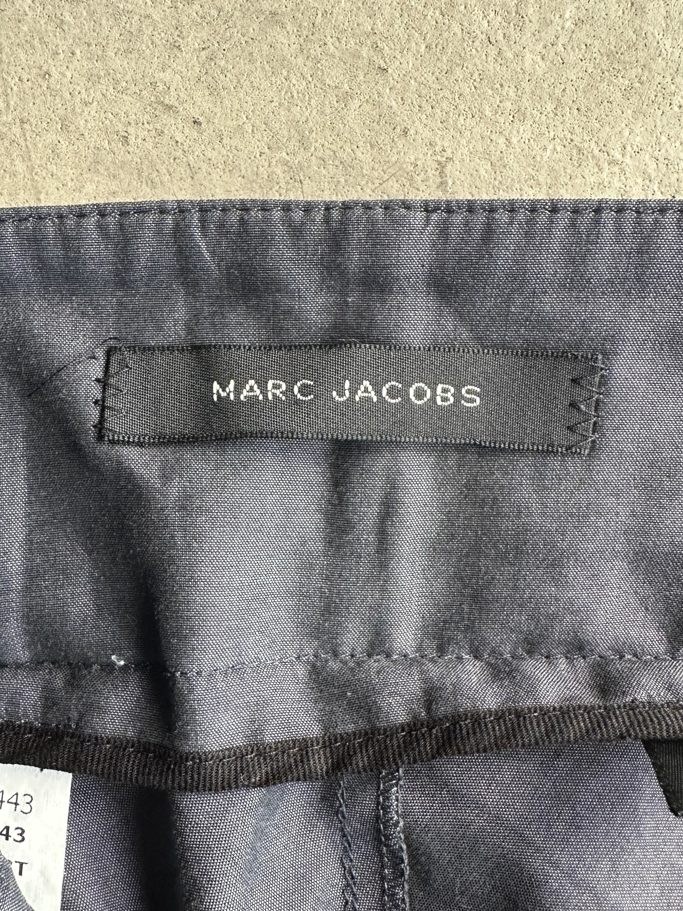 MARC JACOBS - 1990s WIDE LEG STRAIGHT FIT TROUSERS