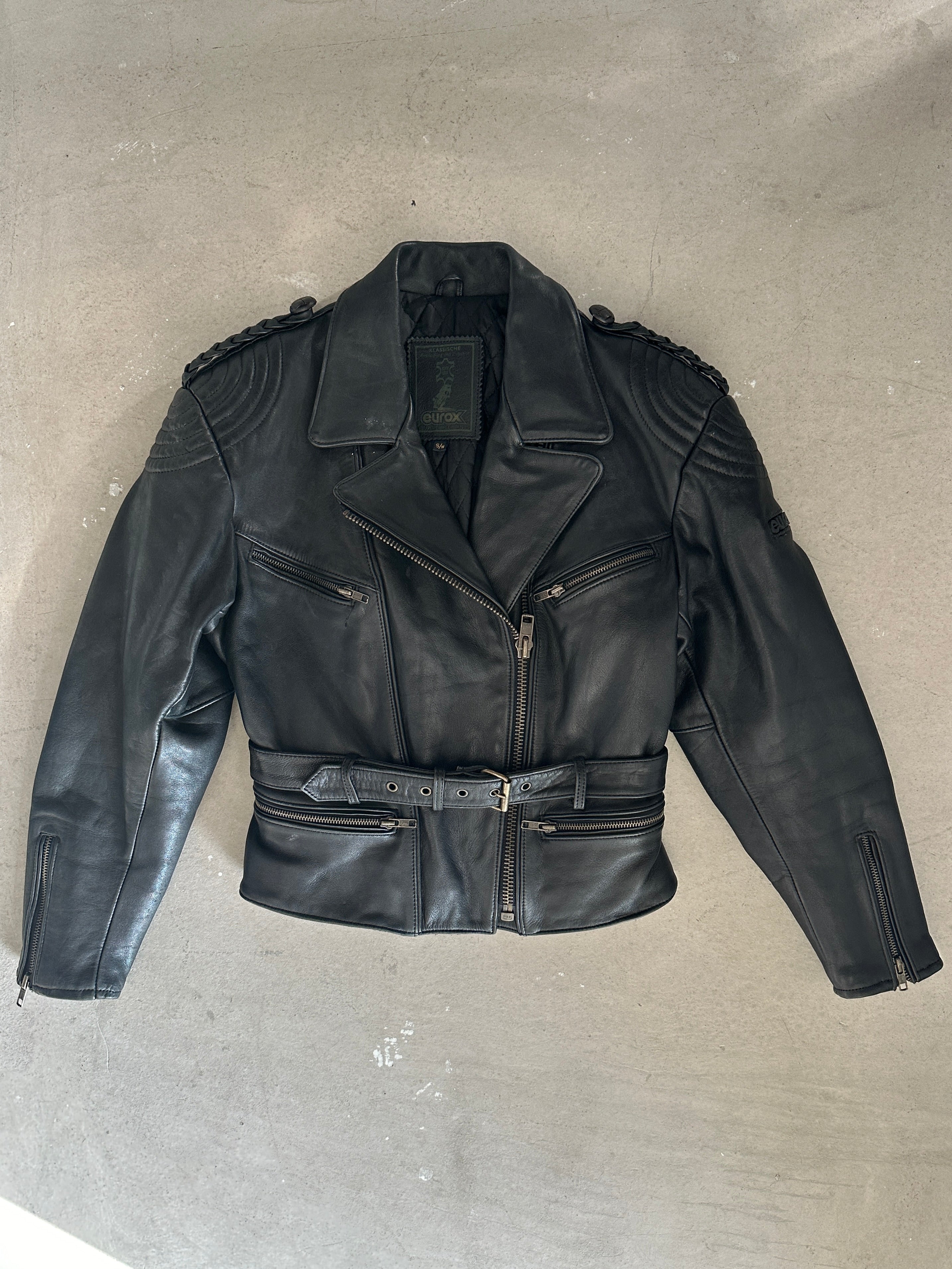 1974 LEATHER BIKER JACKET