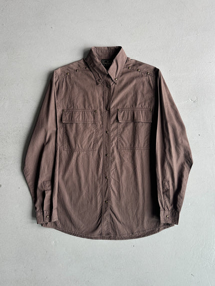 FENDI - 1990s LONG SLEEVE SHIRT WITH POCKETS AT CHEST