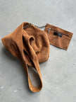 1970s SUEDE HOBO BAG