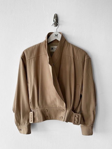 COURRÈGES - 1980s CROP FIT BLOUSON JACKET