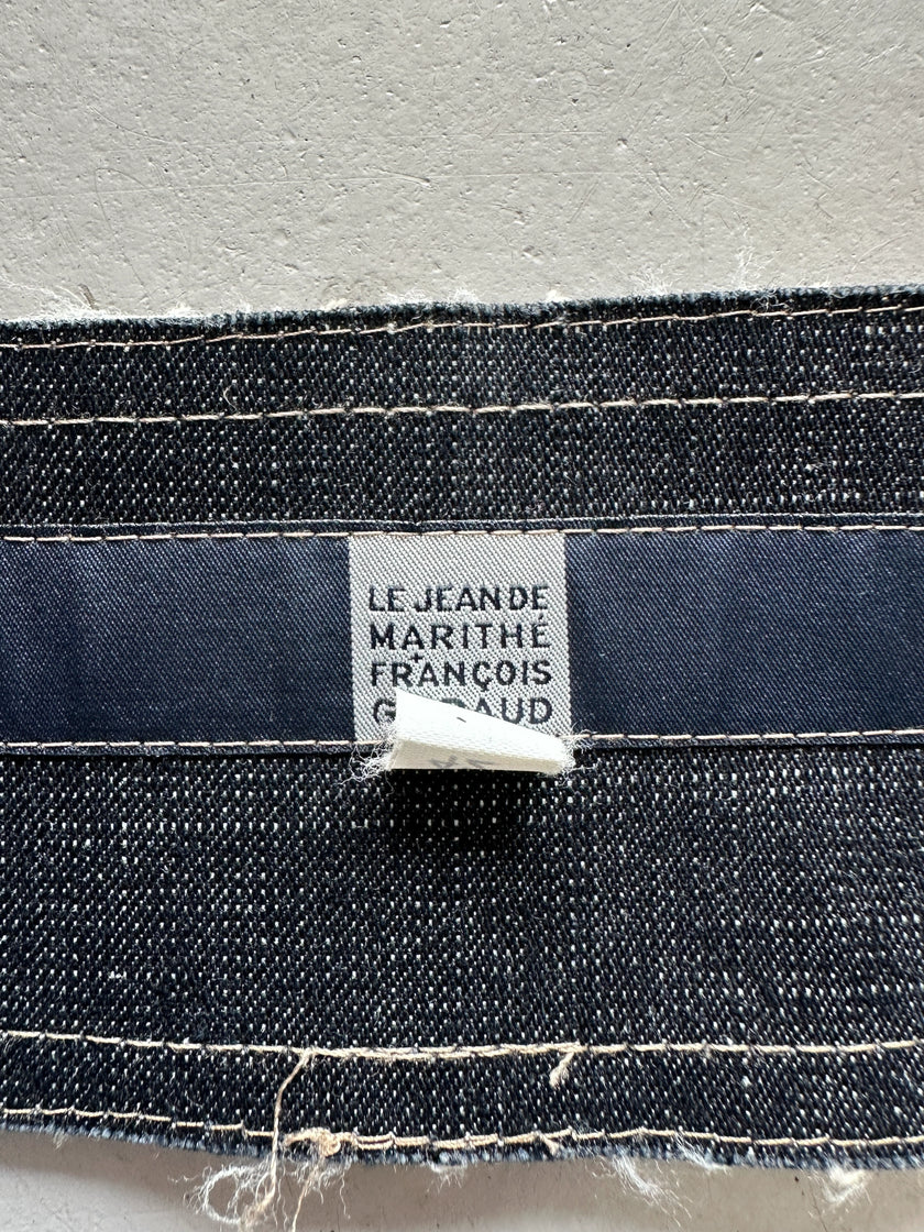MARITHÉ + FRANÇOIS GIRBAUD - 2000s DENIM BELT WITH POUCH BAG