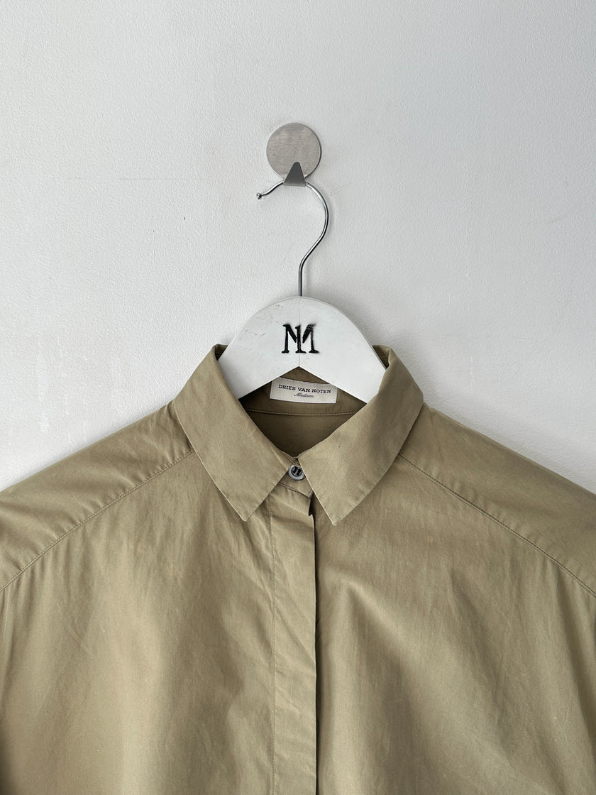DRIES VAN NOTEN - 2010s COLOUR BLOCK BOXY FIT SHIRT