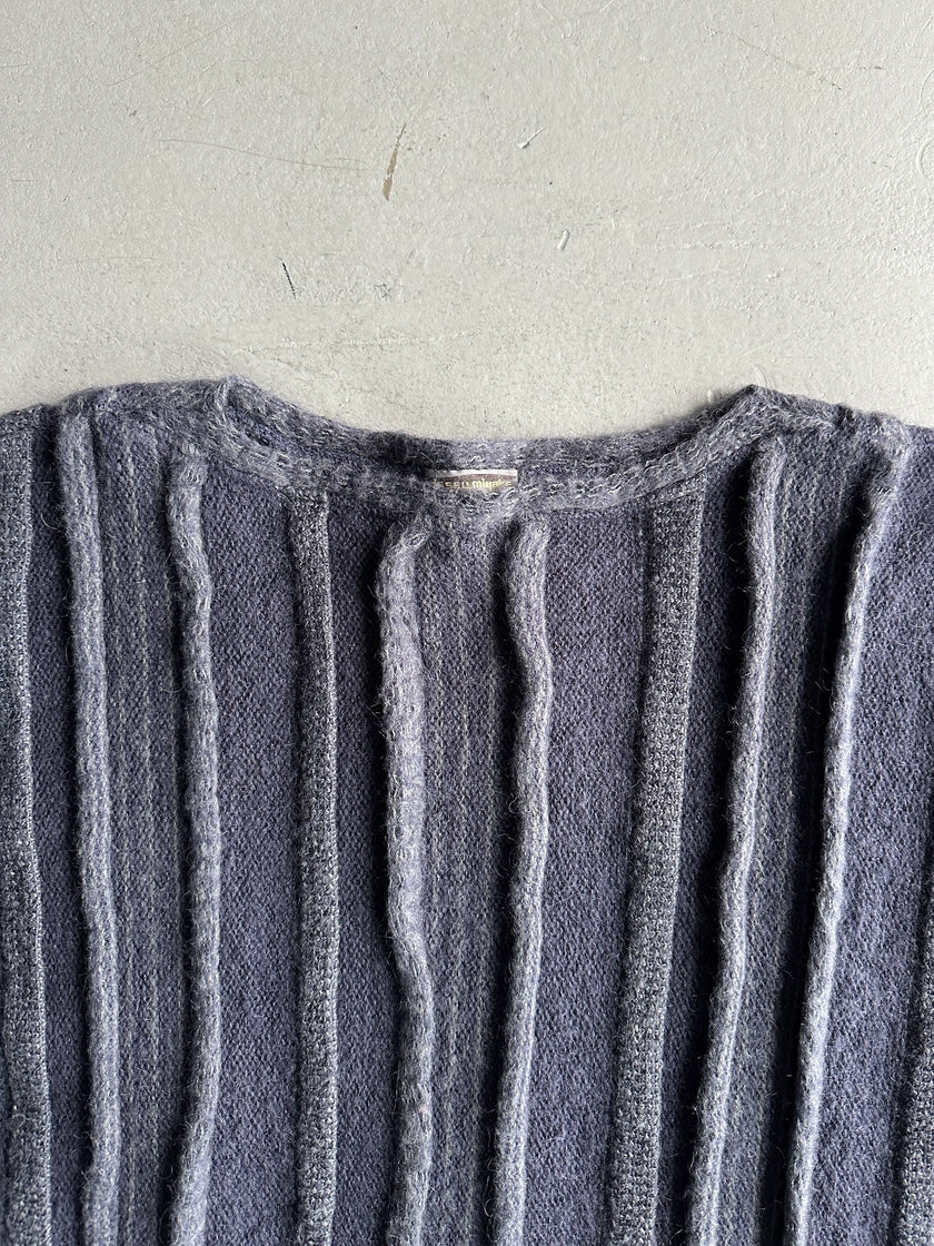 ISSEY MIYAKE - 1980s 3D BATWING SLEEVE KNIT JUMPER