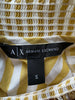 ARMANI EXCHANGE - 2000s GRAPHIC PRINT STRIPED GIBSON BLOUSE