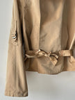 COSTUME NATIONAL - S/S 2007 CROP FIT BELTED TRENCH JACKET WITH BELL SLEEVES