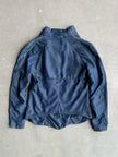 HELMUT LANG - 2000s ASYMMETRICAL ZIP SILKY DENIM JACKET