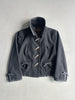 LOUIS VUITTON by MARC JACOBS - A/W 2004 CROP FIT WOOL BLAZER WITH LEAF BUTTONS DETAIL