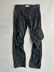 TAVERNITI - 1980s OVERSIZED MULTI POCKET AVANT GARDE TROUSERS