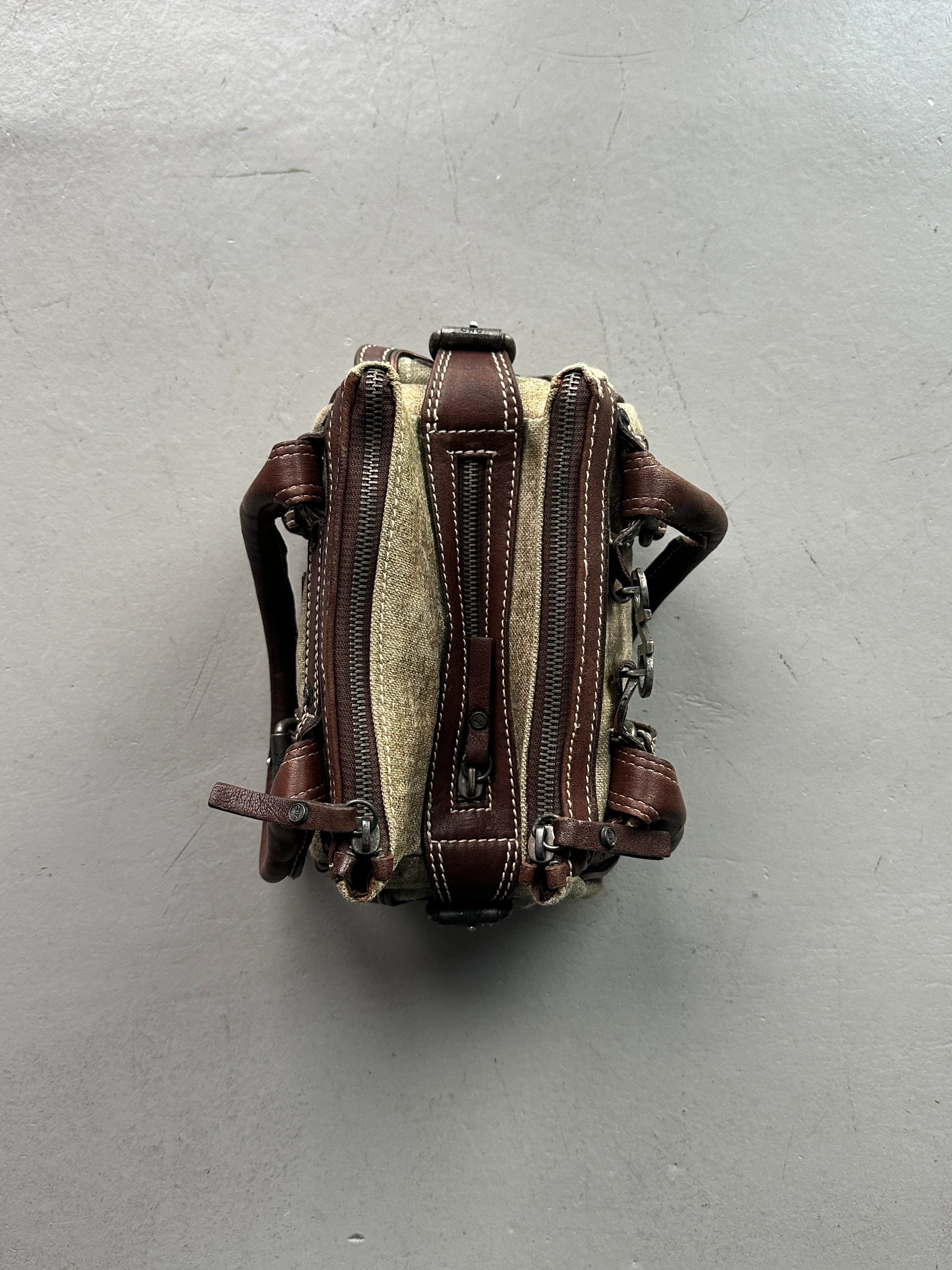 C'N'C COSTUME NATIONAL - S/S 2006 TRIPLE COMPARTMENT STRUCTURED MINI BAG