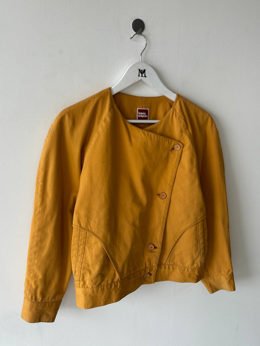 ISSEY MIYAKE - 1970s BOXY FIT ASYMMETRIC FRONT JACKET