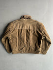 DIESEL - 1980s BOMBER JACKET WITH LAYERED SUEDE PANEL FRONT