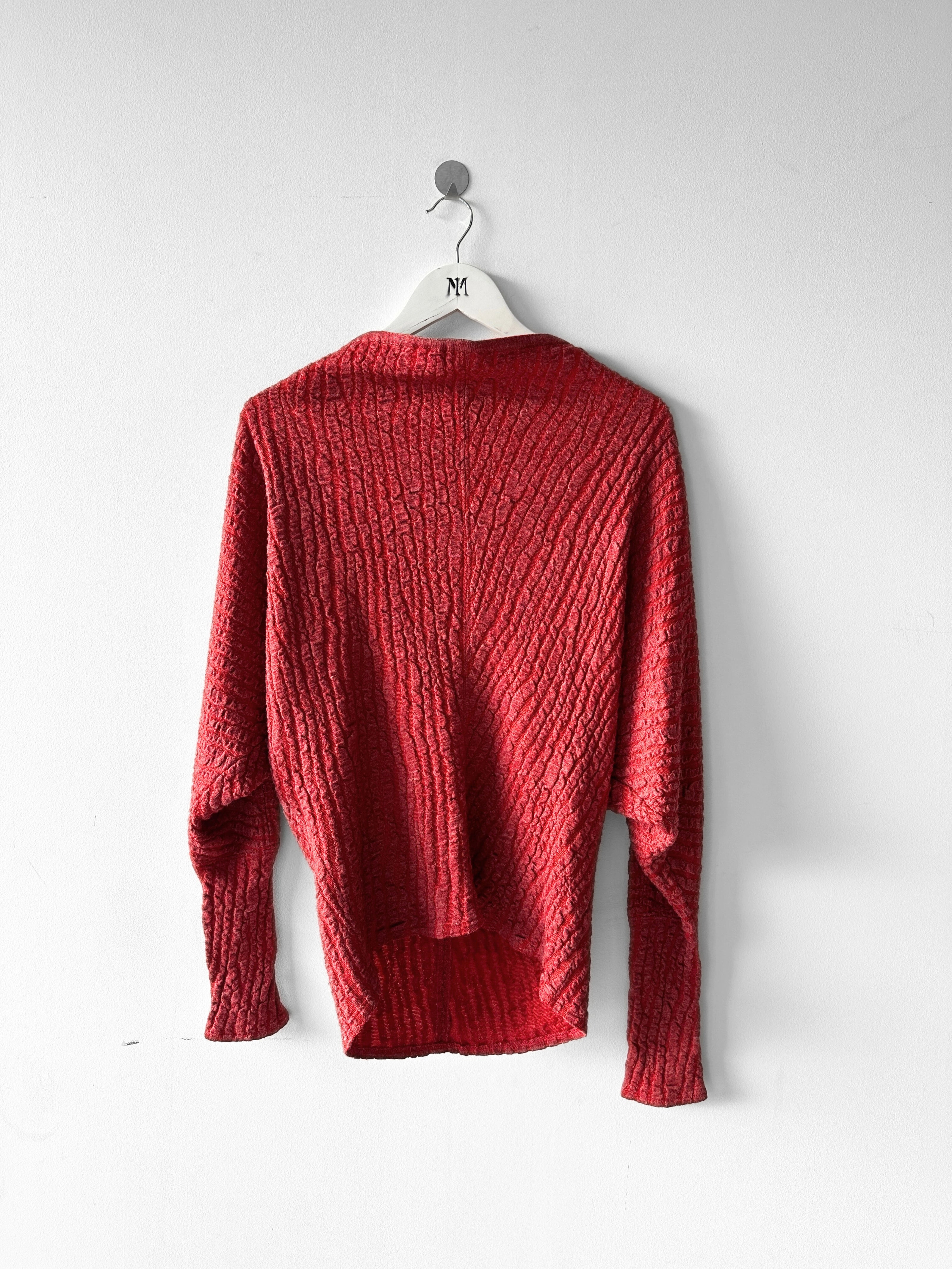 ISSEY MIYAKE - 1980s SCULPTURAL LONG SLEEVE TOP