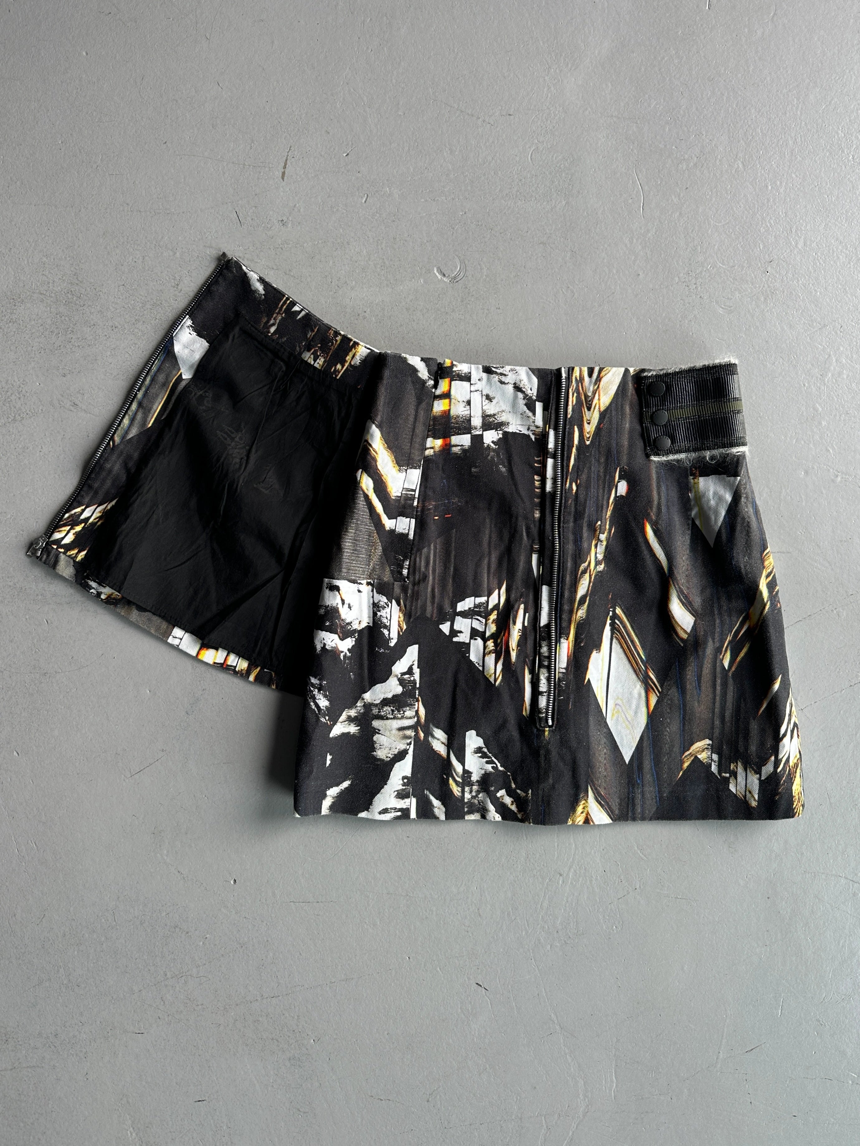 KENZO - F/W 2014 ZIPPED PANEL MINI SKIRT