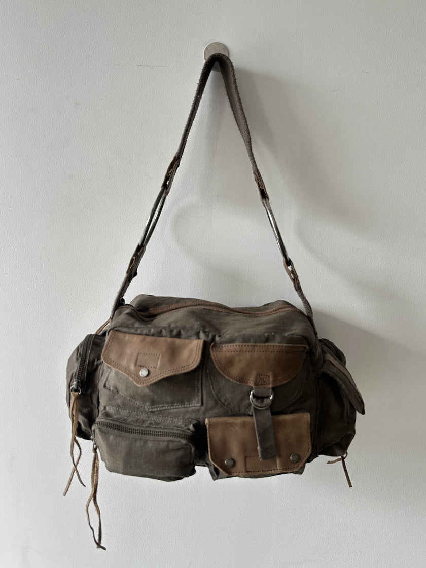 DIESEL SPARE PARTS - 2000s WAXED CANVAS CARGO BAG