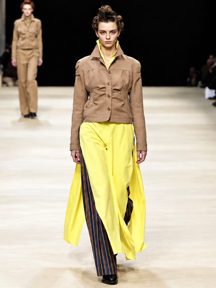 ISSEY MIYAKE - F/W 2003 STRIPED WIDE LEG TROUSERS