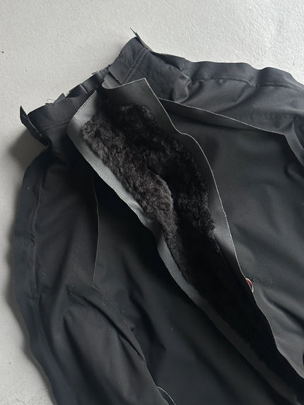 ARRSTON VOLAJU BY KOHSHIN SATOH - 1990s LONG TECHNICAL JACKET WITH FAUX FUR TRIM