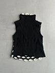 EMPORIO ARMANI - F/W 2002 BUBBLE FRONT HIGH NECK VEST KNIT TOP