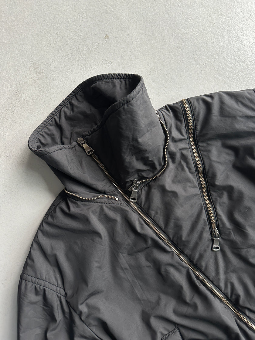 GIANFRANCO FERRÉ - 1990s MULTI ZIP CROP FIT BOMBER JACKET