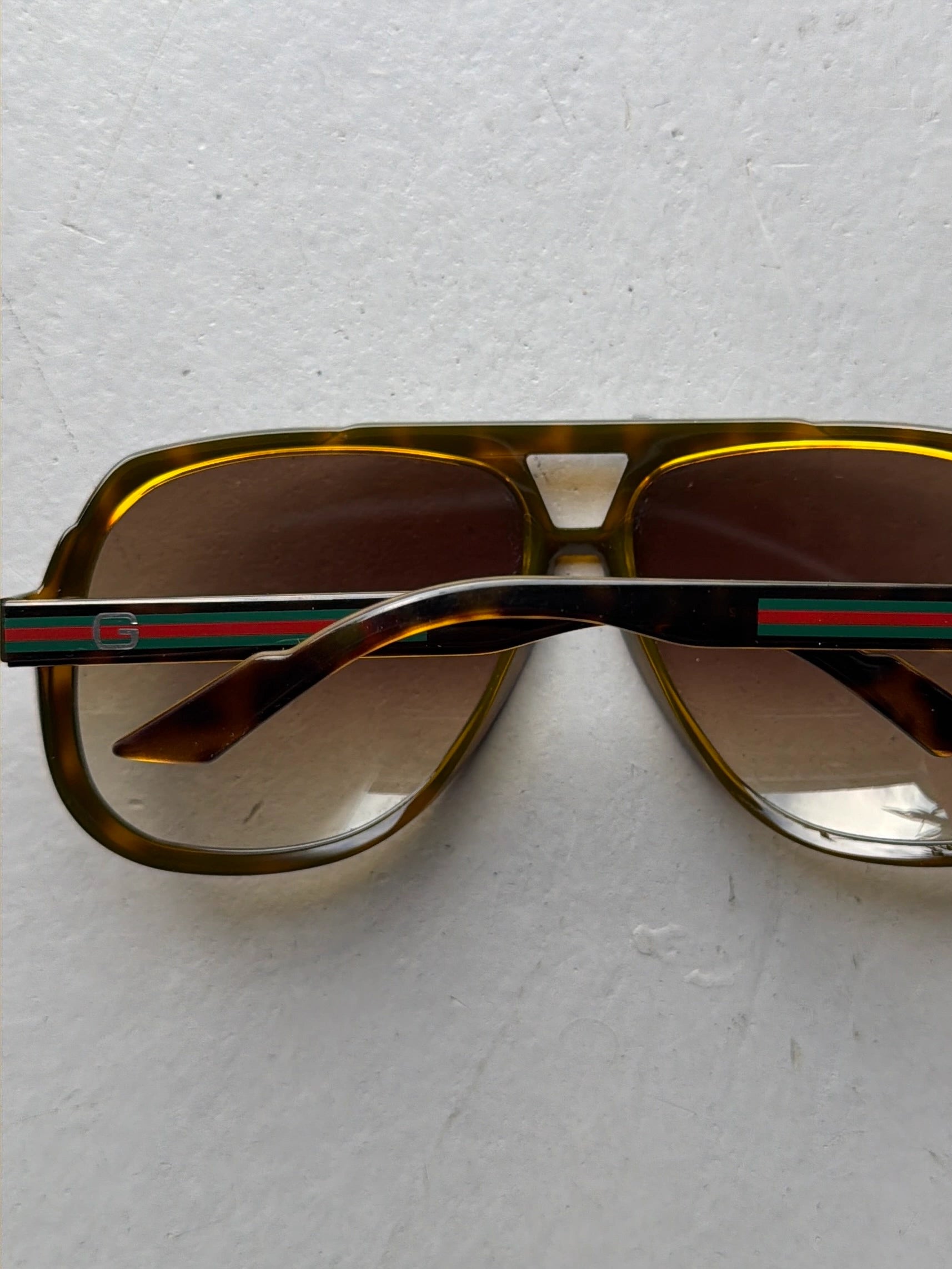 GUCCI - 2010s OVERSIZED AVIATOR SUNGLASSES