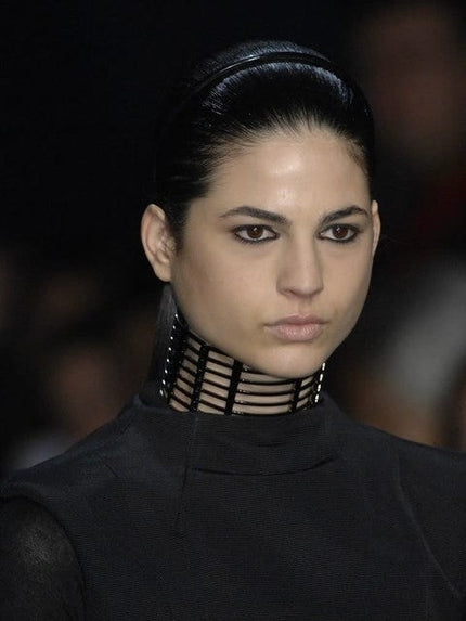 COSTUME NATIONAL – 2008 F/W GEOMETRIC METAL GRID NECKLACE